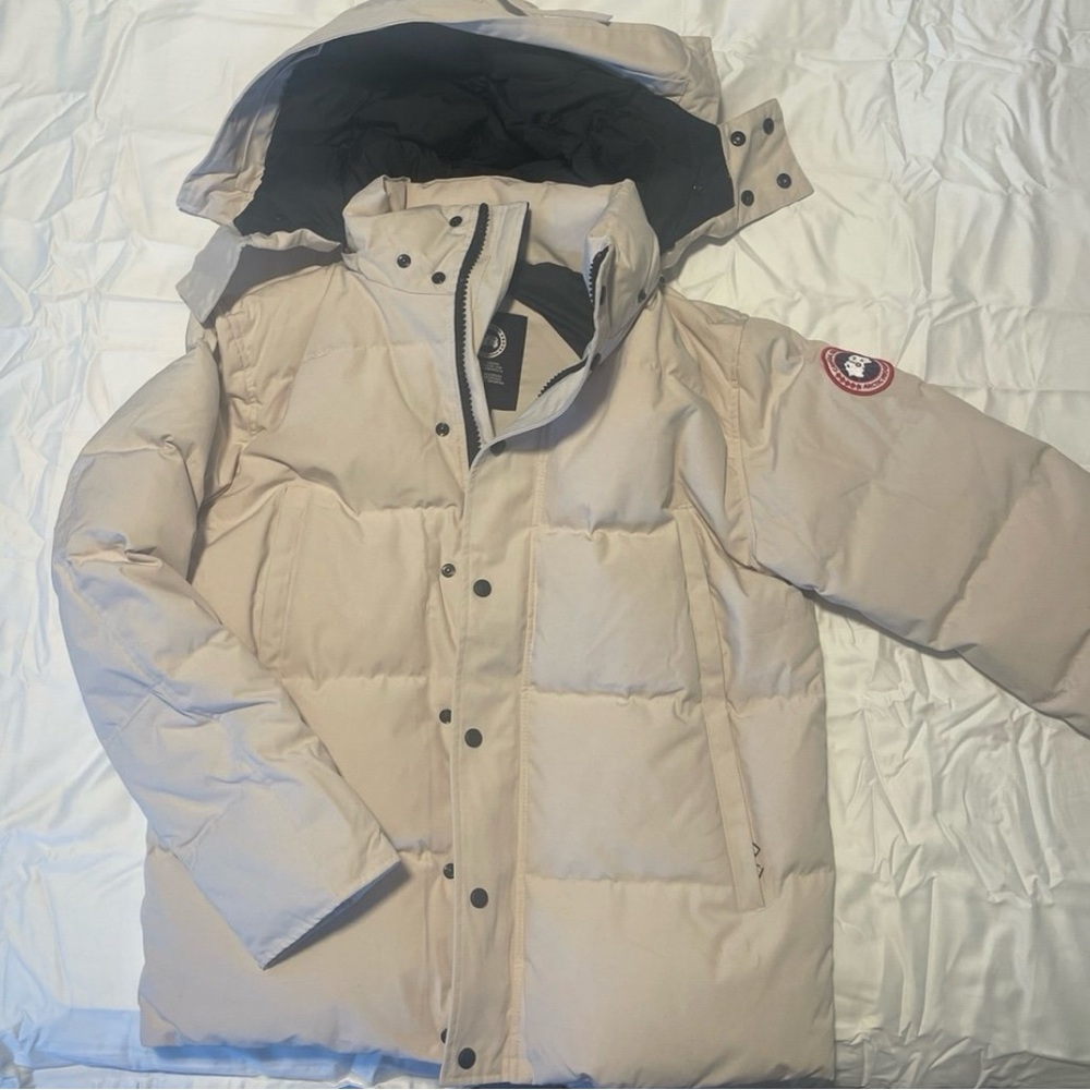 Canada Goose Black and Cream Jacket